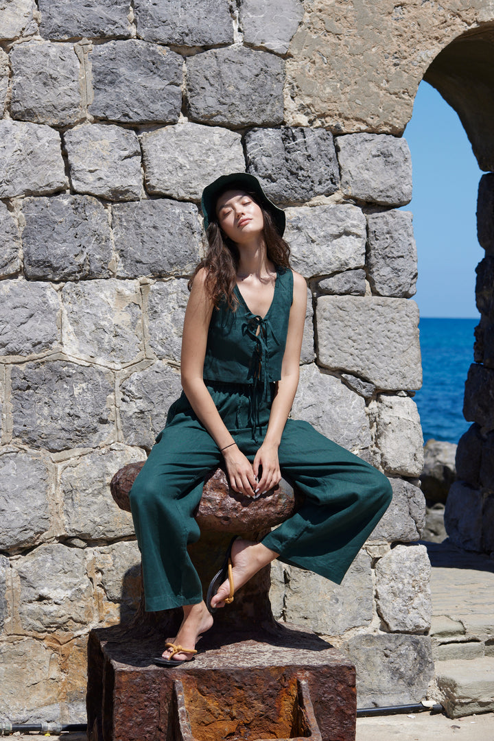 Capri Top in Emerald