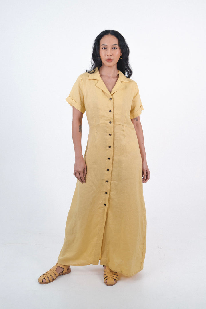 Alexandra Dress In Yellowish