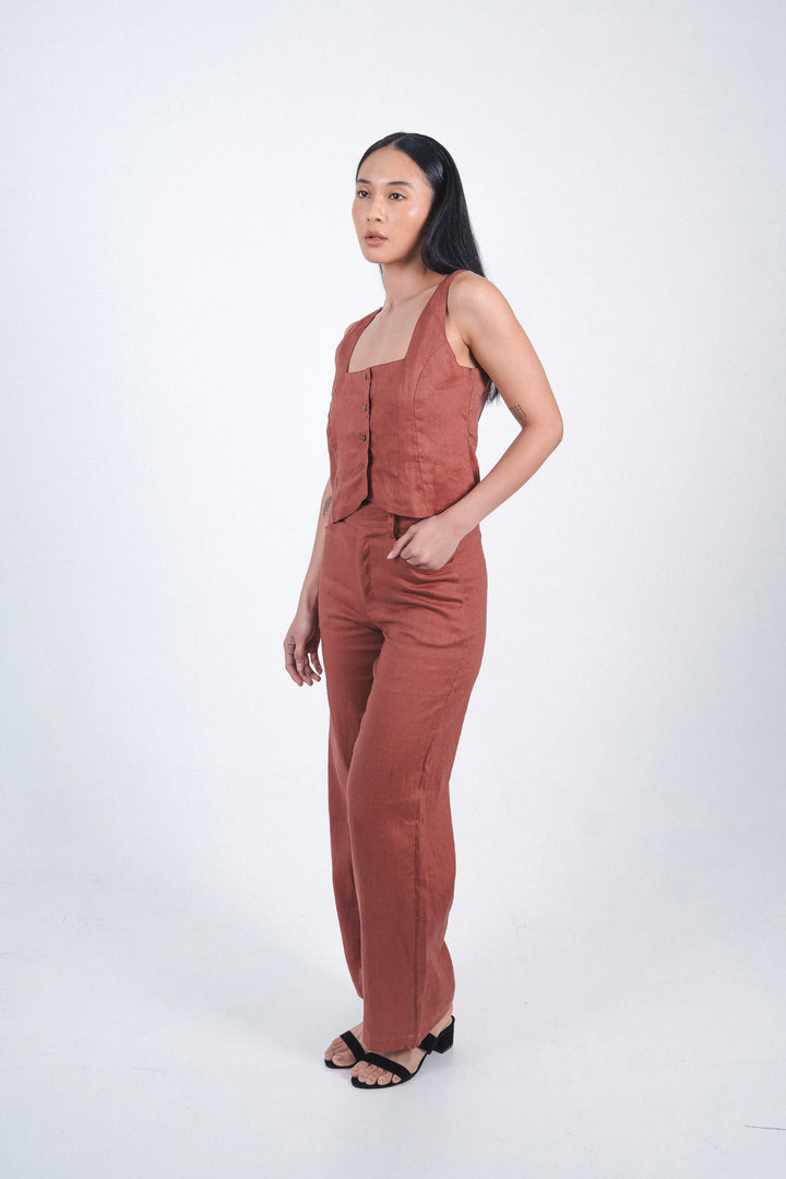Lusi Top In Maroon
