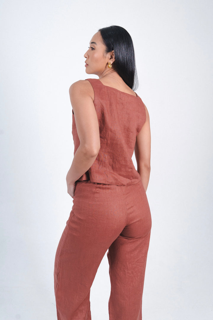 Lusi Top In Maroon