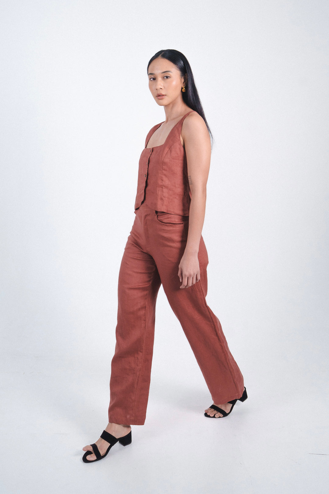 Lusi Top In Maroon
