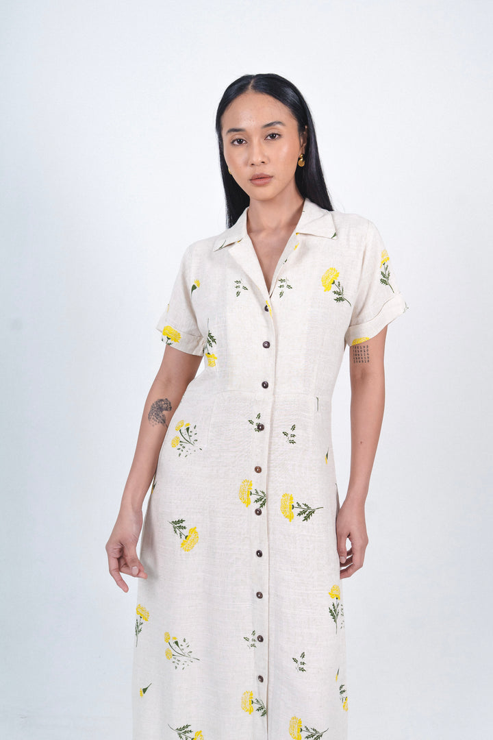 Alexandra Dress In Marigold