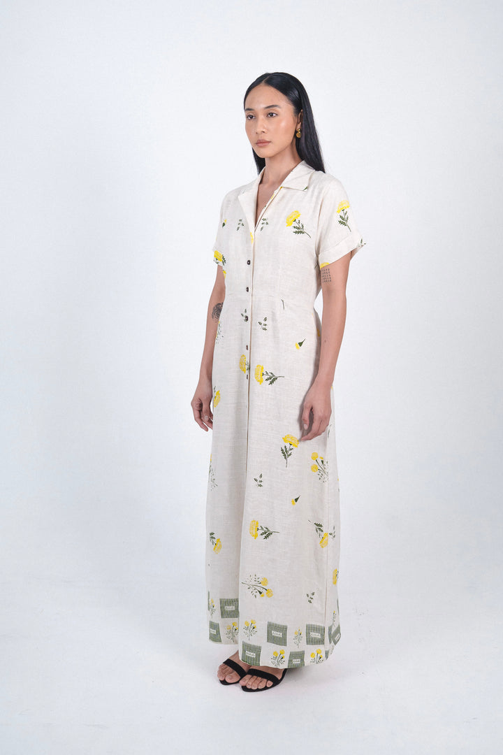 Alexandra Dress In Marigold