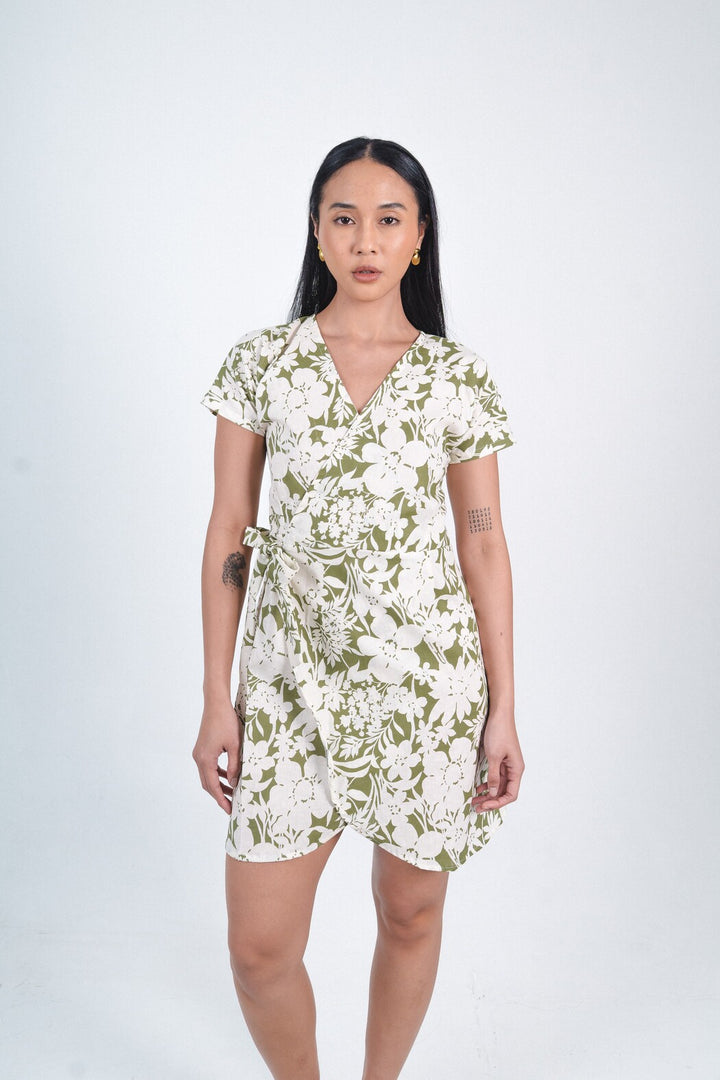 Wrap Dress In Tumbergia