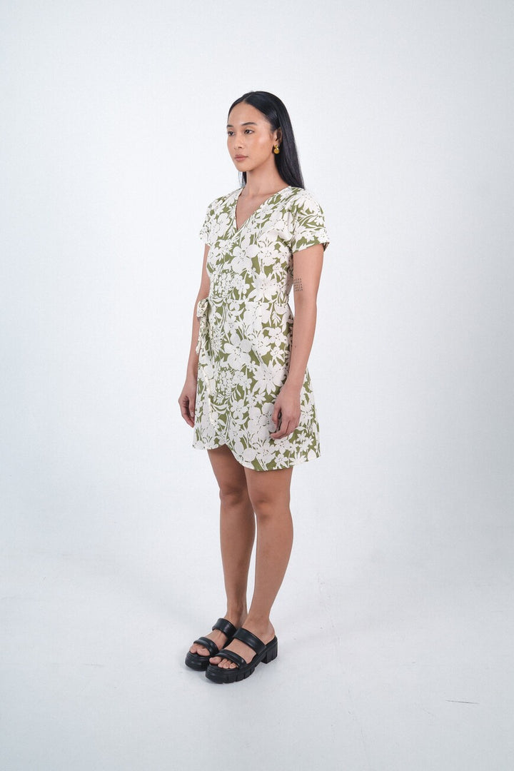 Wrap Dress In Tumbergia