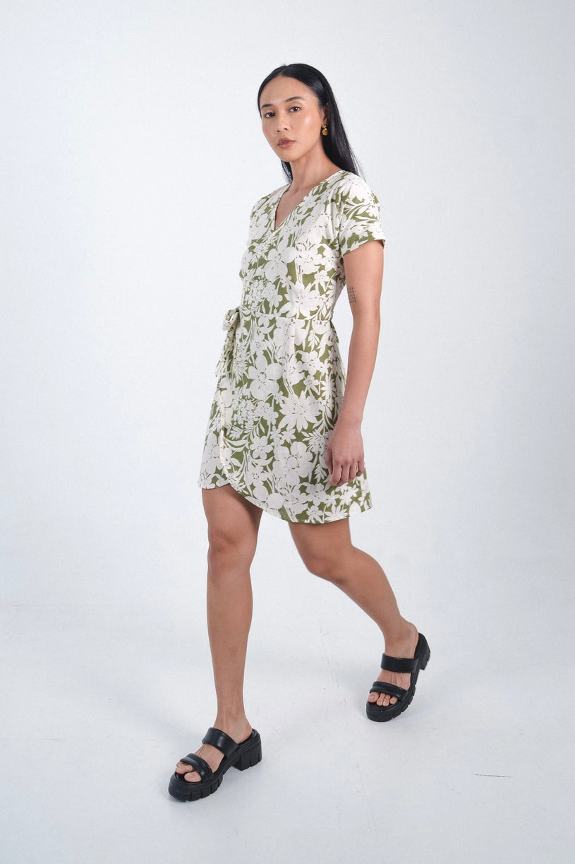 Wrap Dress In Tumbergia