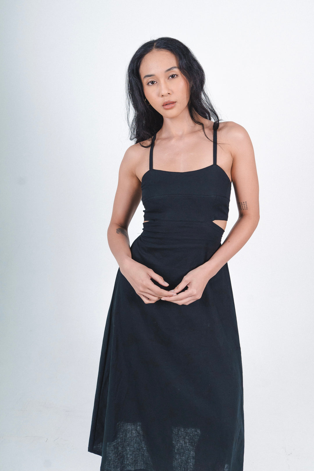 Venice Midi Dress In Black