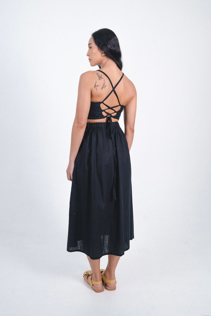 Venice Midi Dress In Black