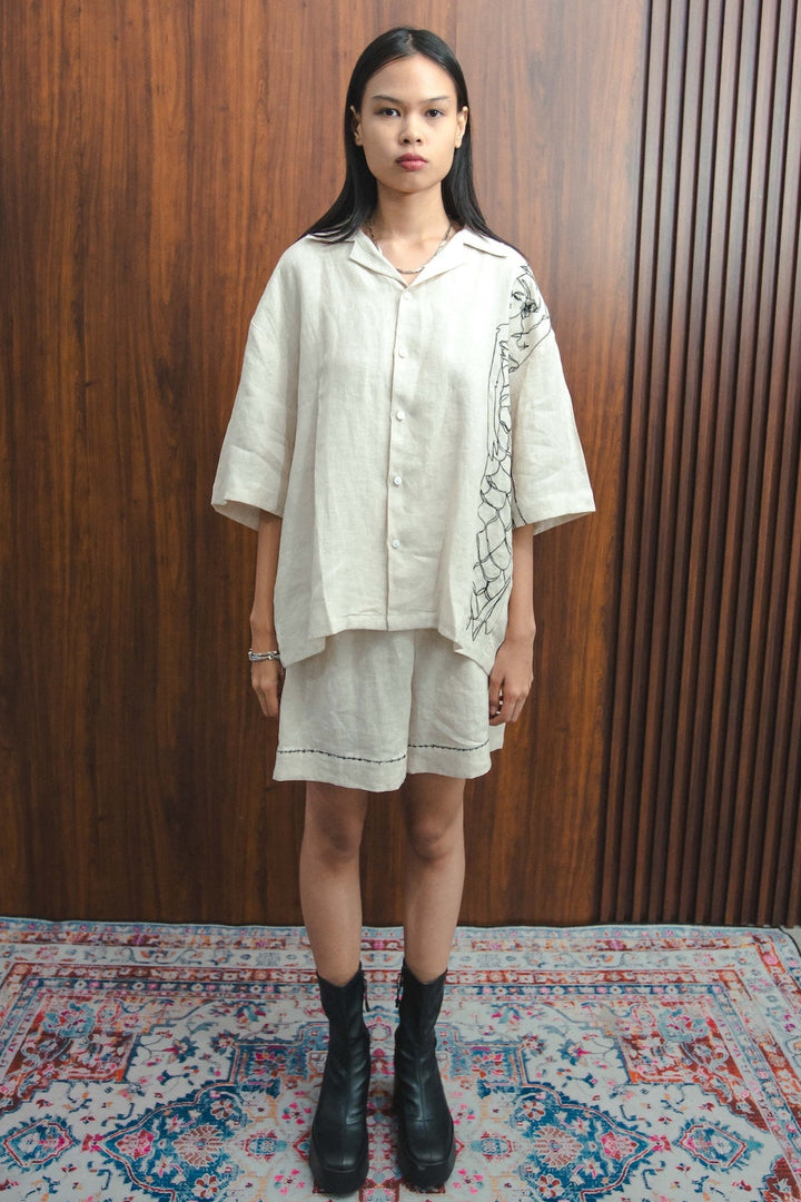 NADI SHORT BEIGE