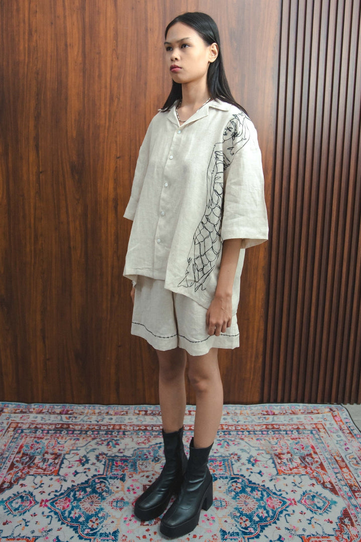 NADI SHORT BEIGE