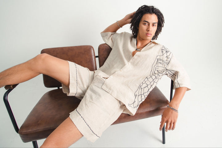 NADI SHORT BEIGE