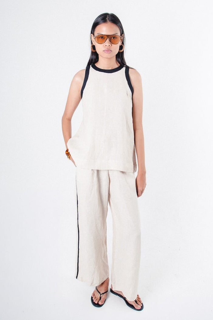 Marvel Pant Beige Stripe