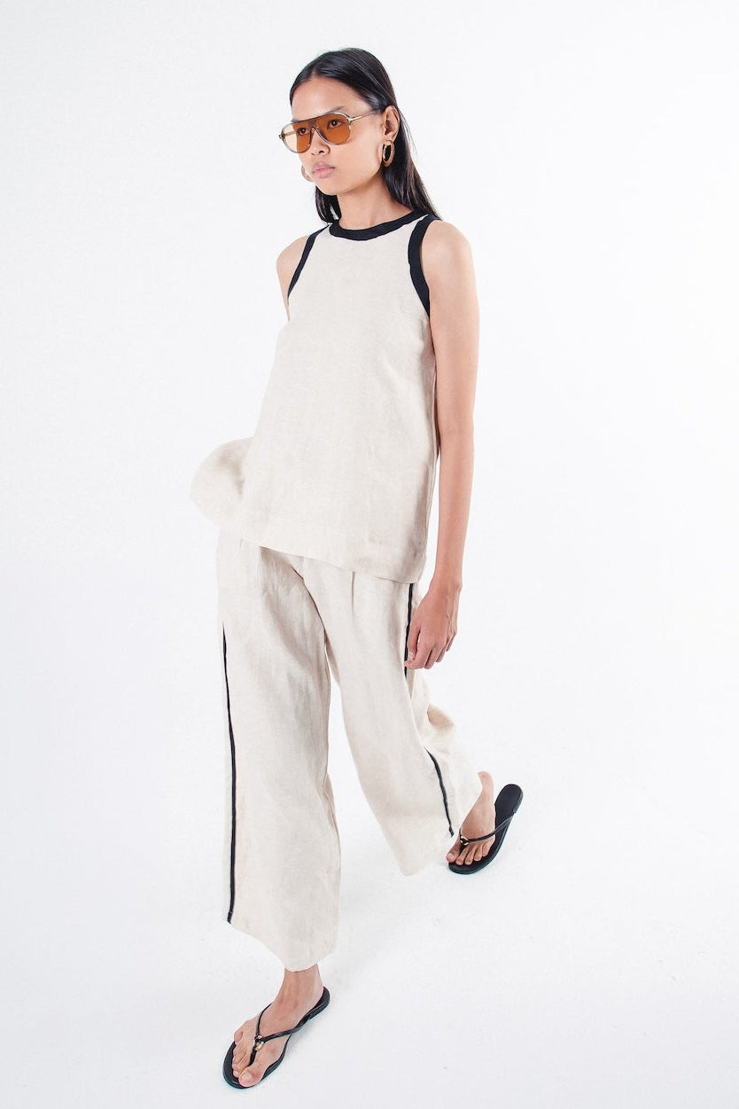 Marvel Pant Beige Stripe