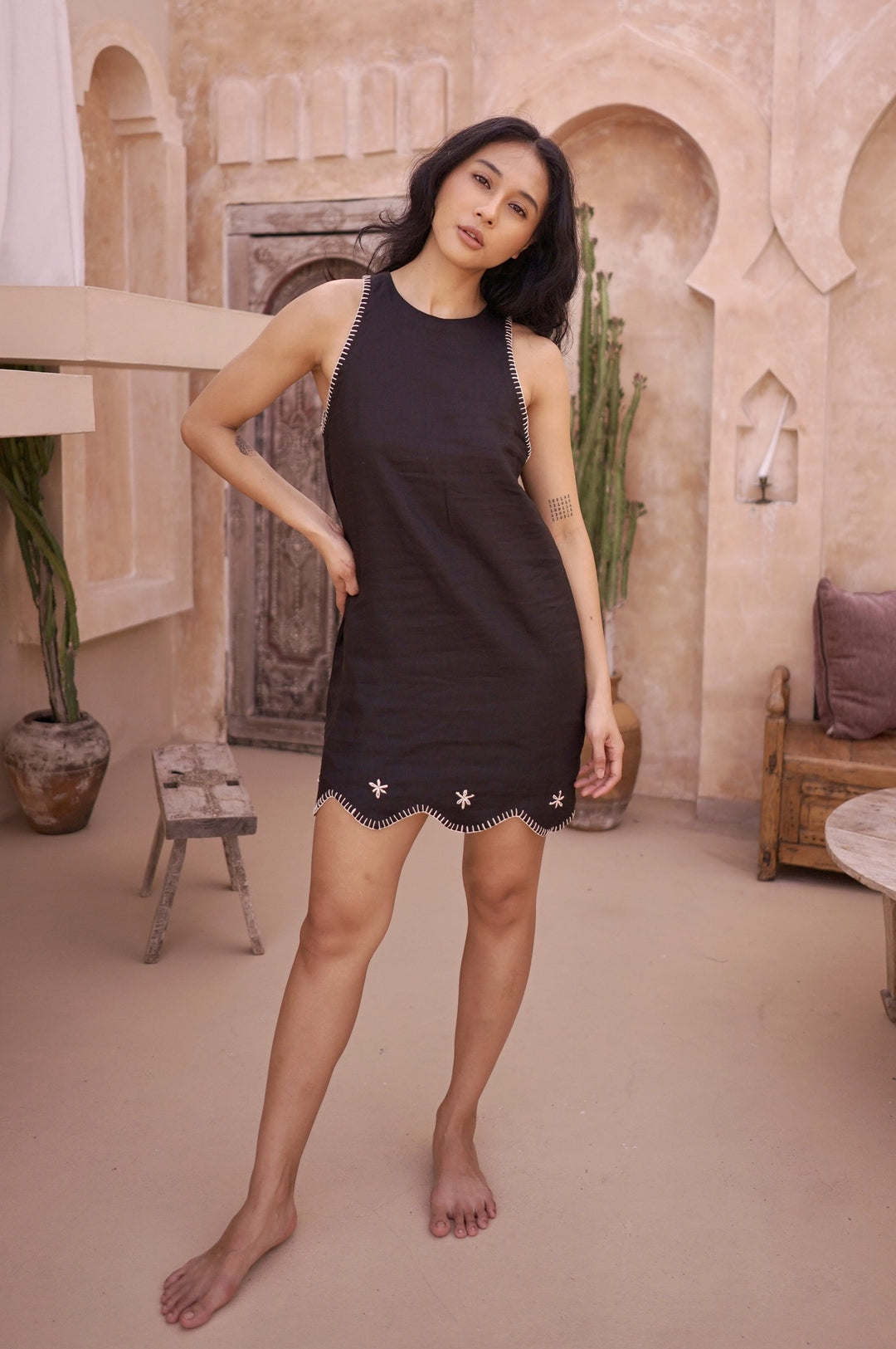 Mila Dress In Rimba Black