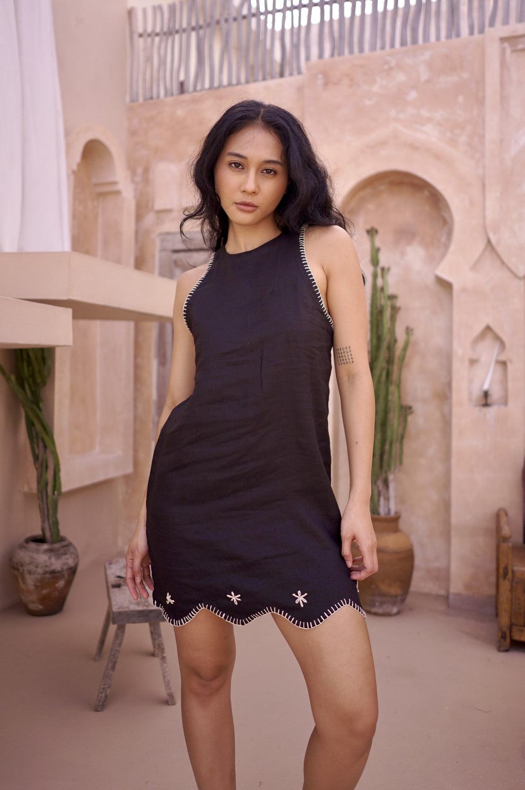 Mila Dress In Rimba Black