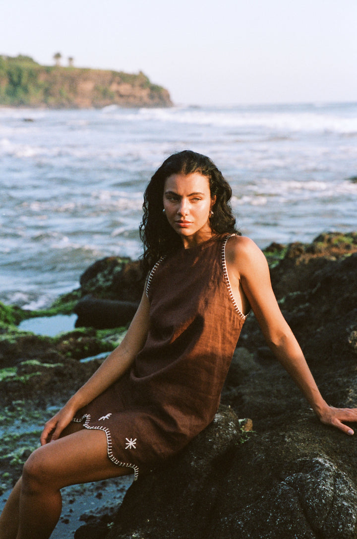 Mila Rimba Dress Brown