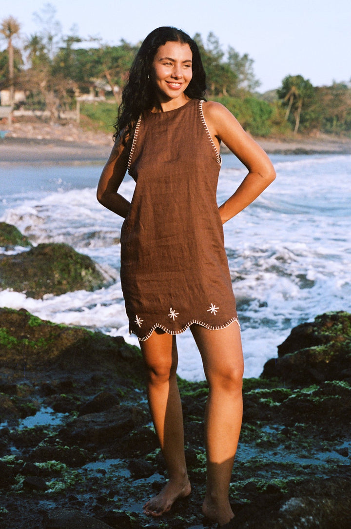 Mila Rimba Dress Brown