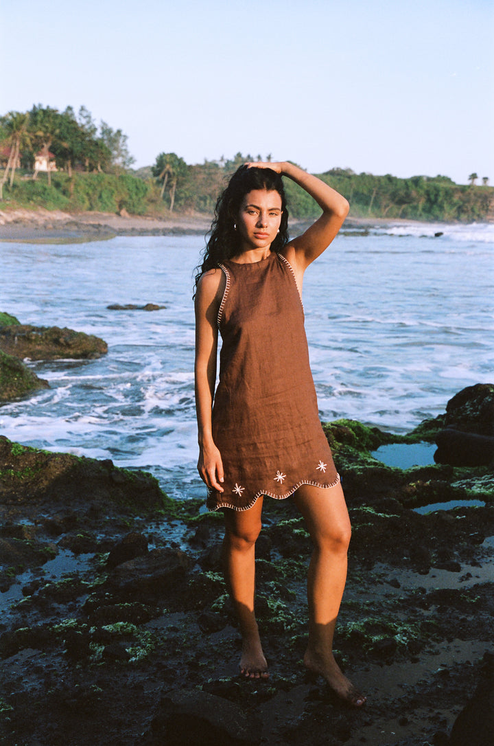 Mila Rimba Dress Brown