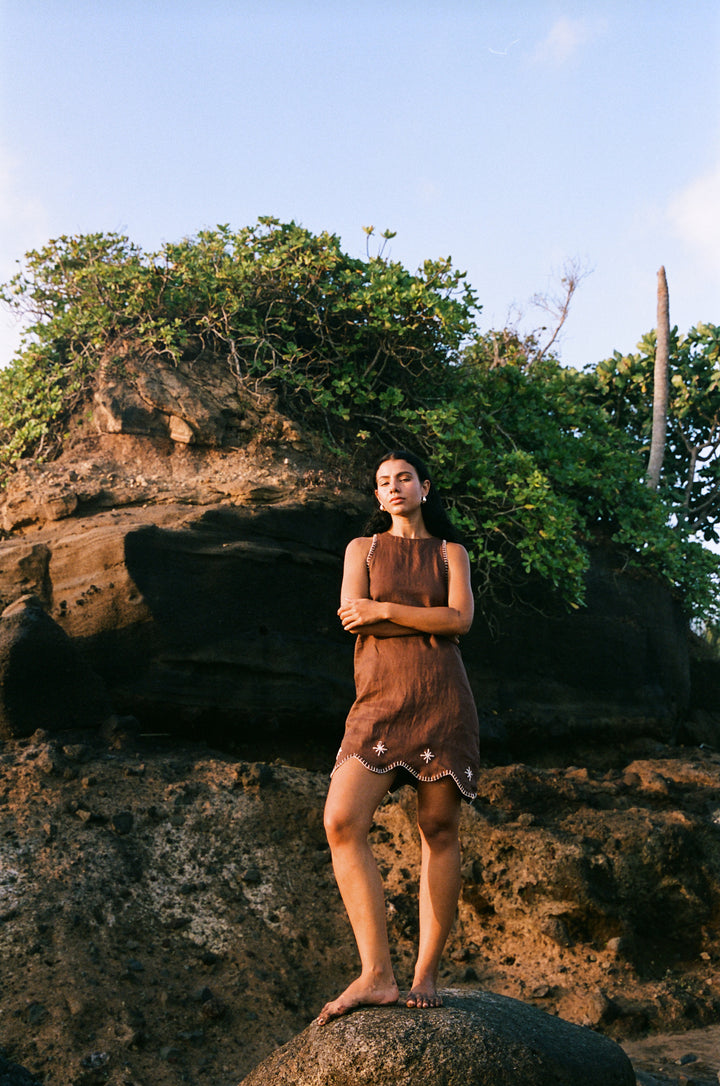 Mila Rimba Dress Brown