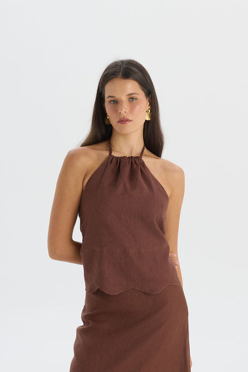 Jane Top Brown