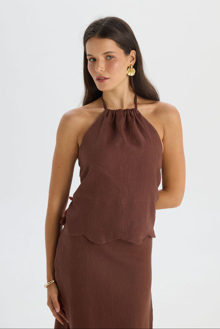 Jane Top Brown