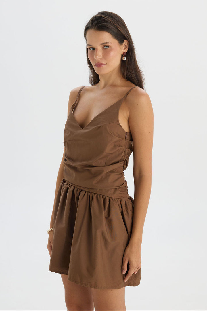 Pevita Dress Brown