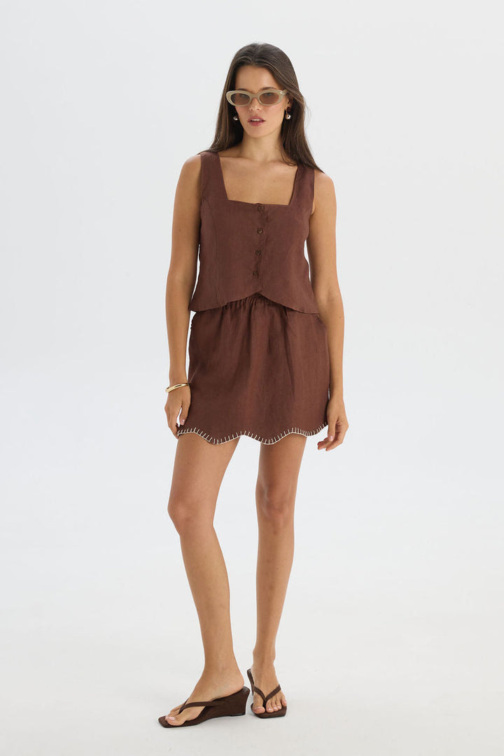 Damar Skirt  BRD Brown