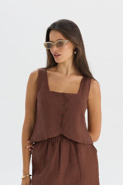 Lusi Top Brown