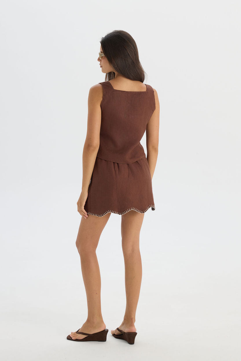 Damar Skirt  BRD Brown