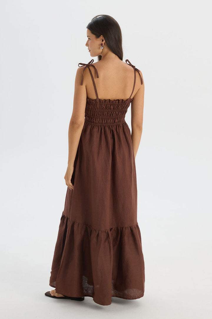 Tari Dress Brown