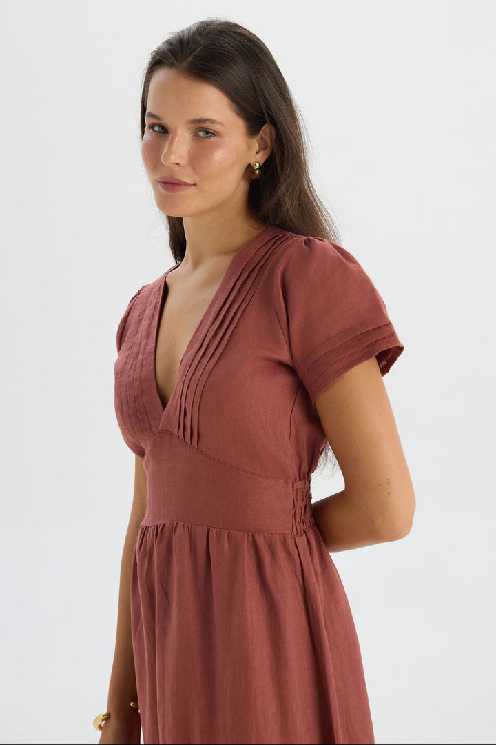 Sundari Maxi Dress Maroon