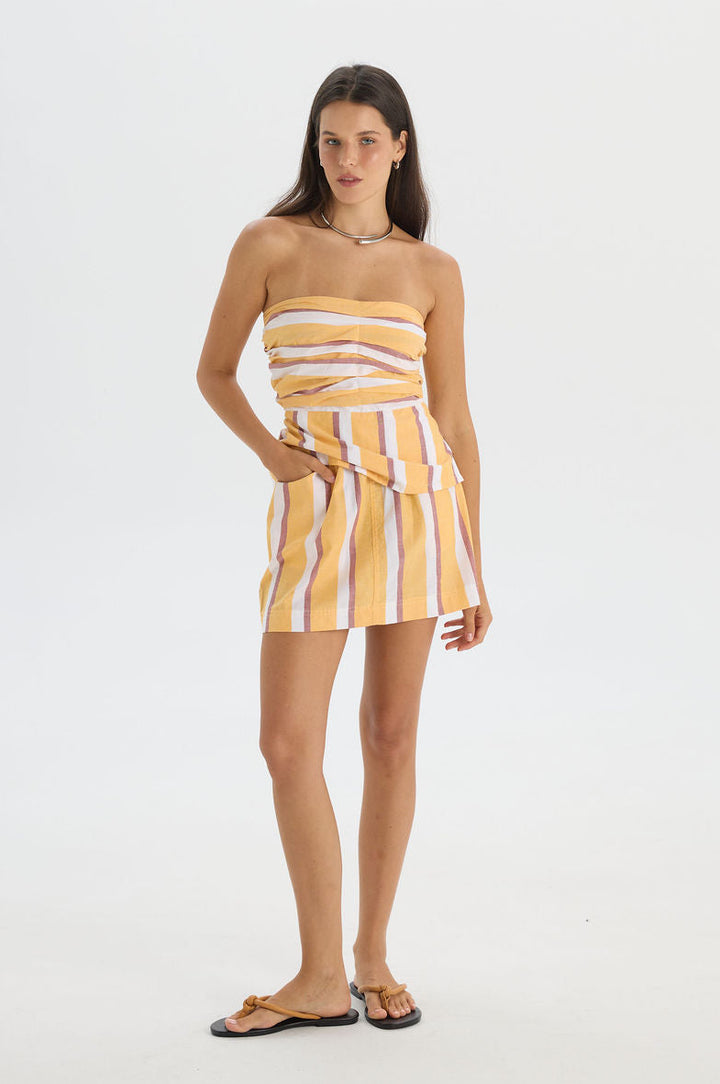 Melody Top Yellow Strip