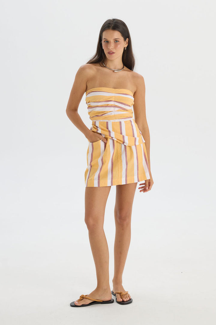 Gita Skirt Yellow Strip