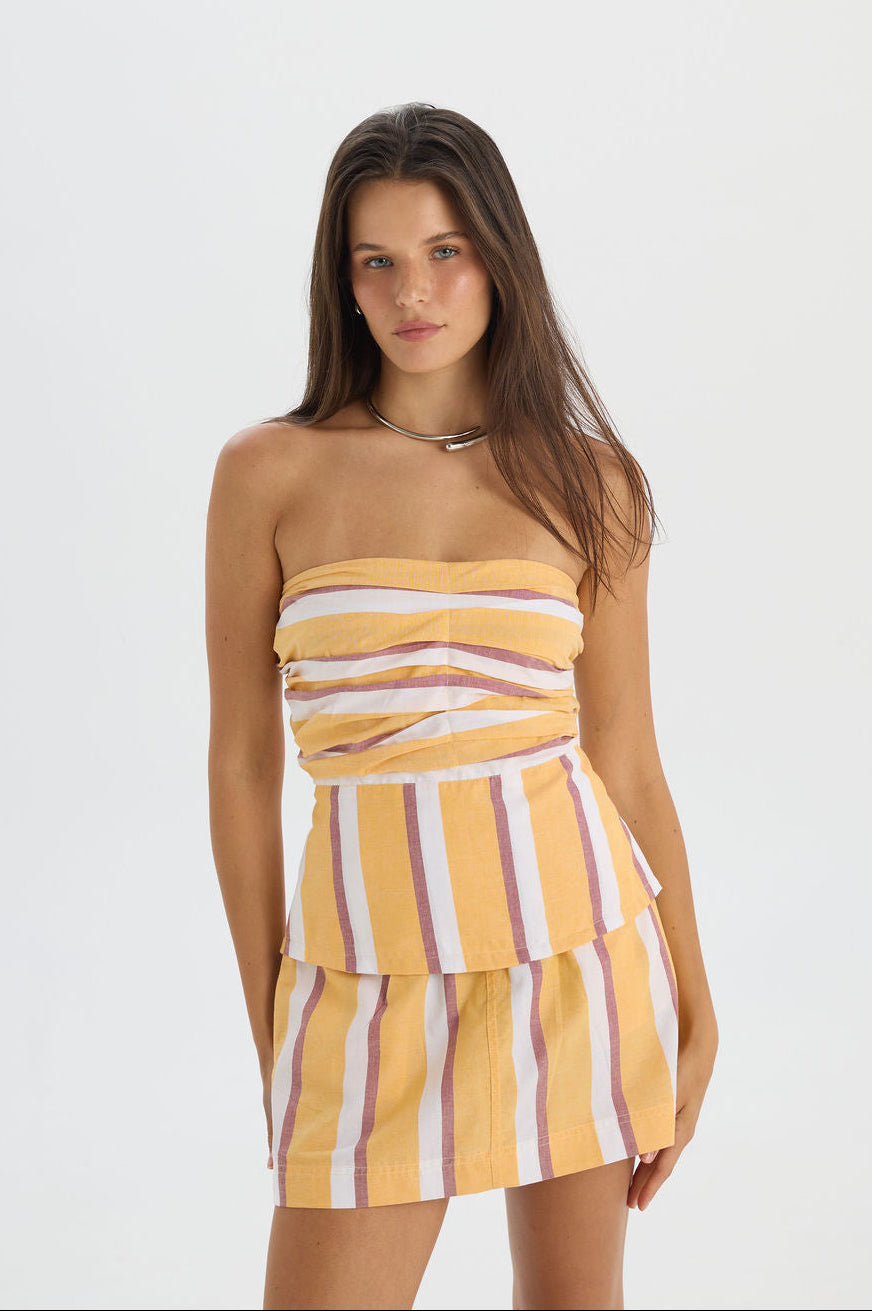 Melody Top Yellow Strip