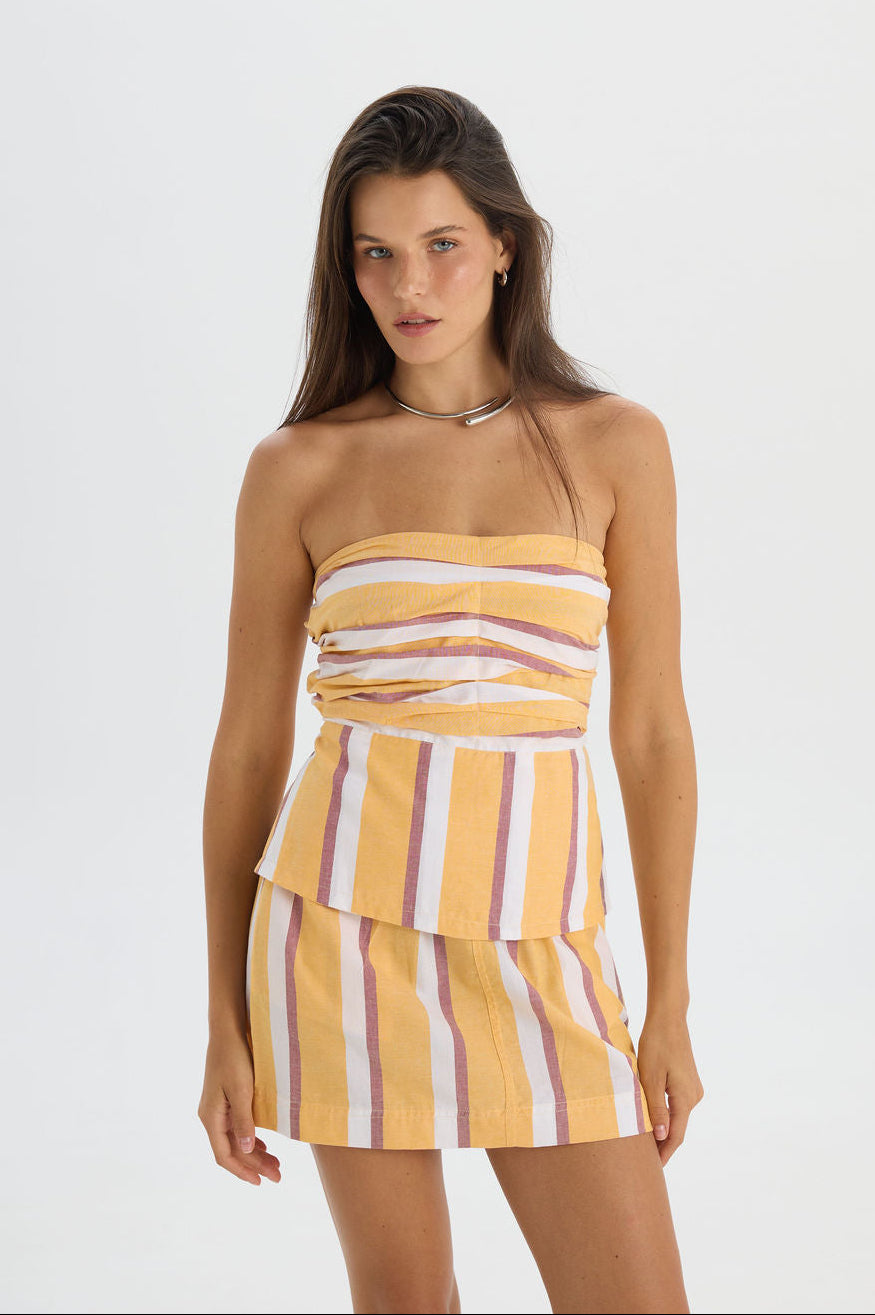 Melody Top Yellow Strip