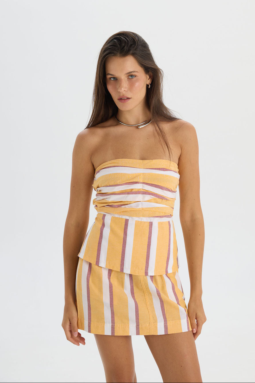 Gita Skirt Yellow Strip