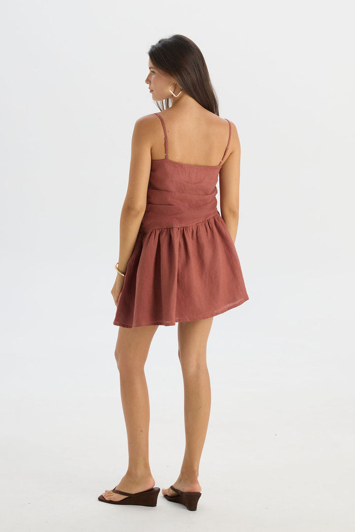 Pevita Dress Maroon