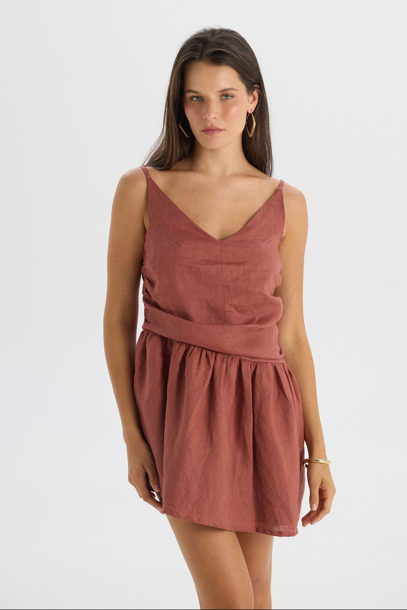 Pevita Dress Maroon