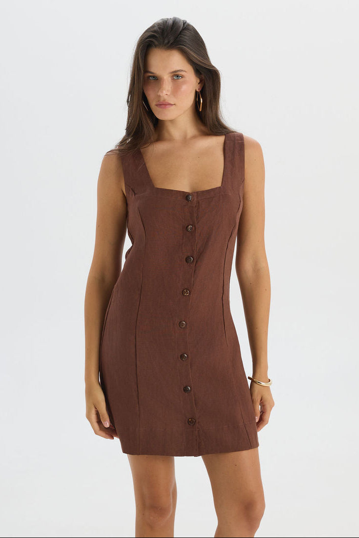 Lusiana Dress Brown