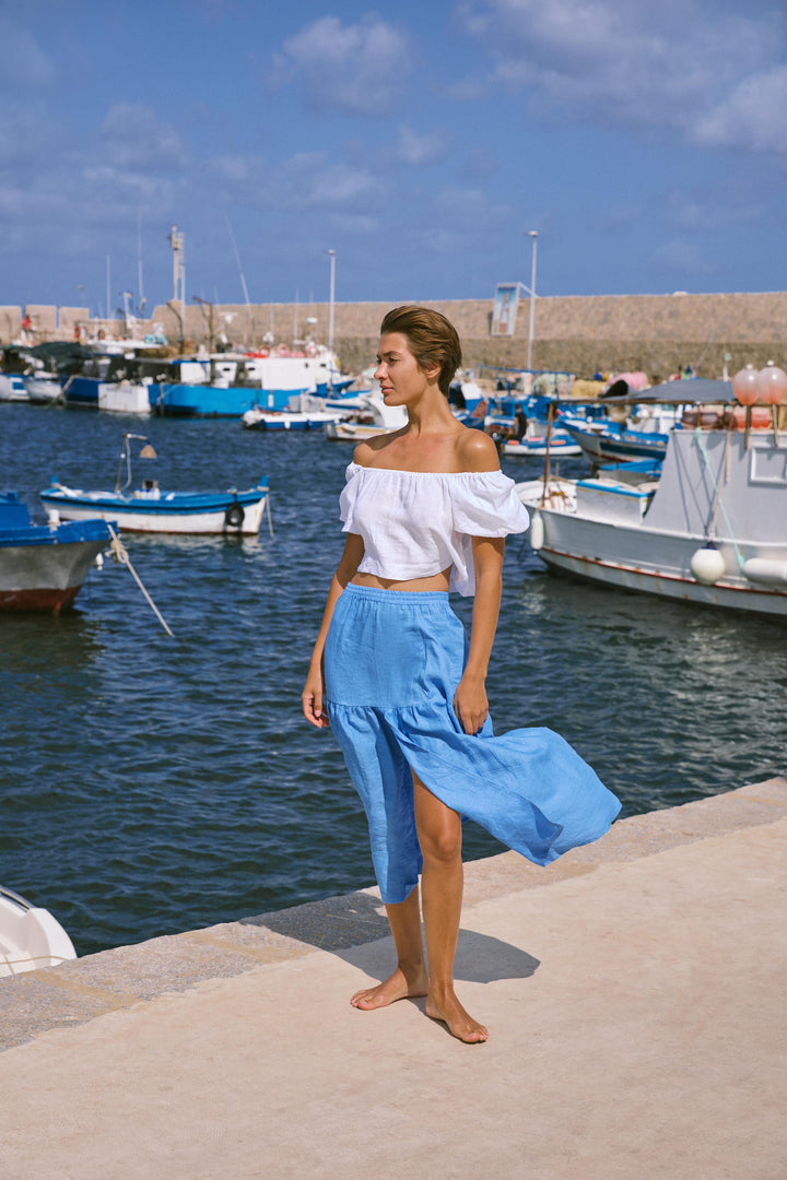 Alana Skirt In Skyblue