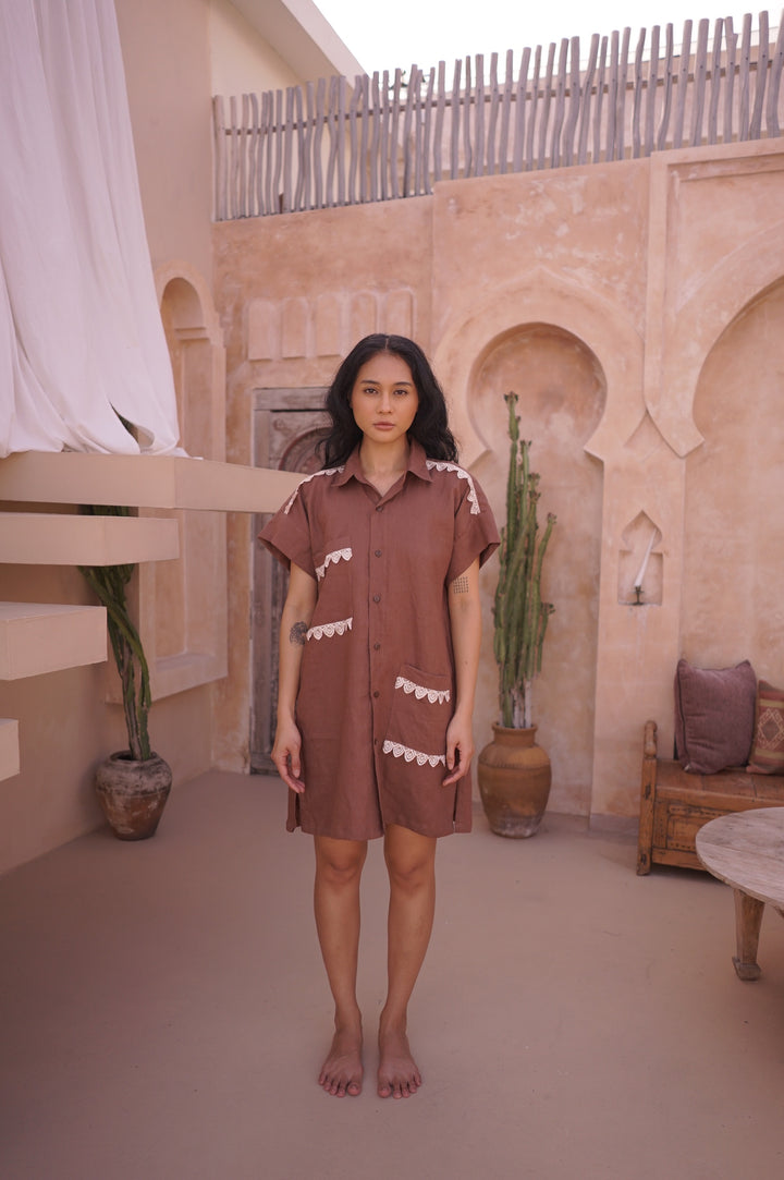 Marisa Shirt Dress In Igelan