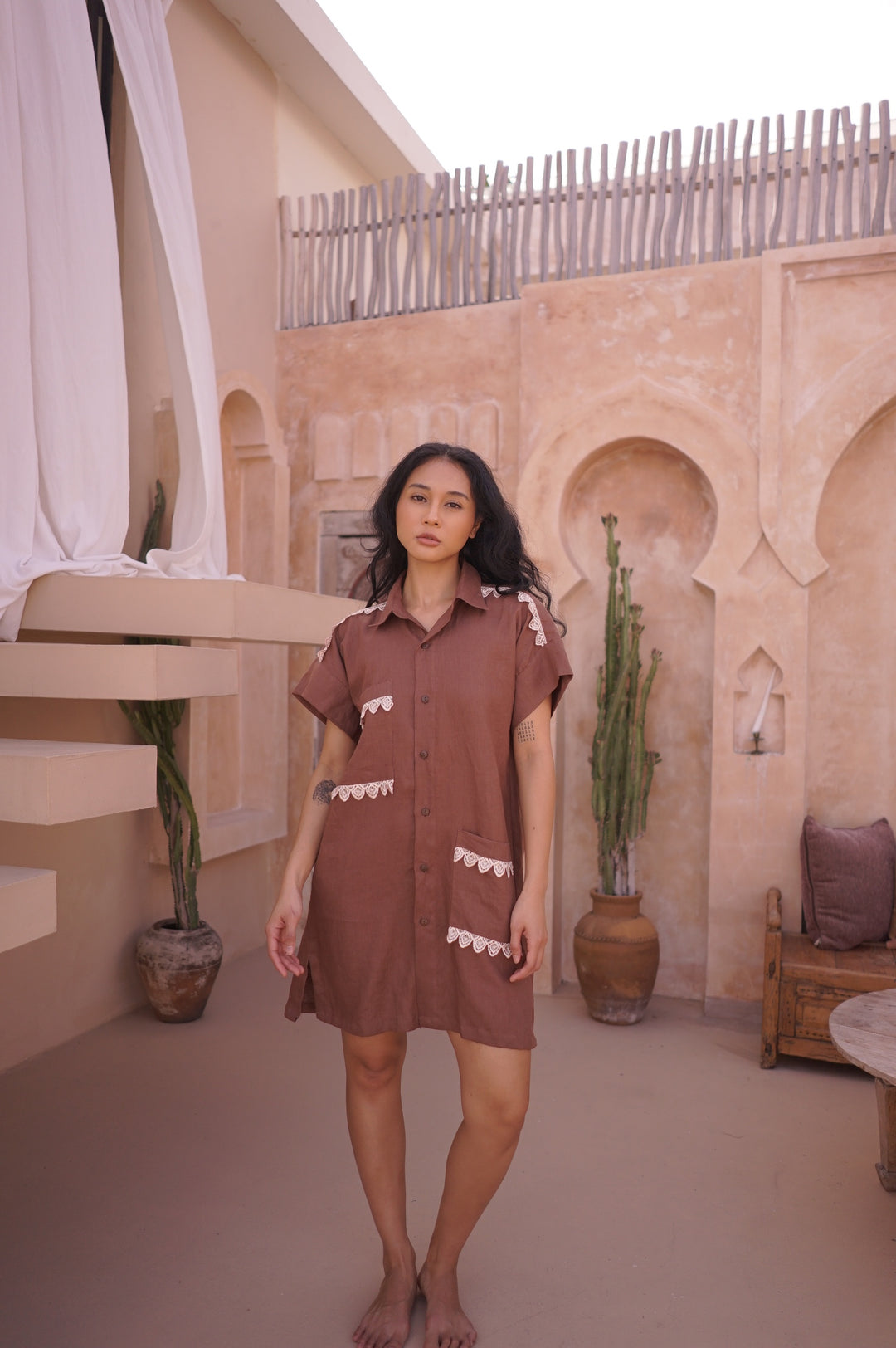 Marisa Shirt Dress In Igelan