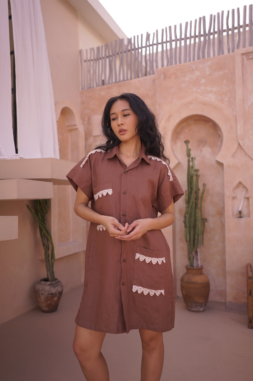 Marisa Shirt Dress In Igelan