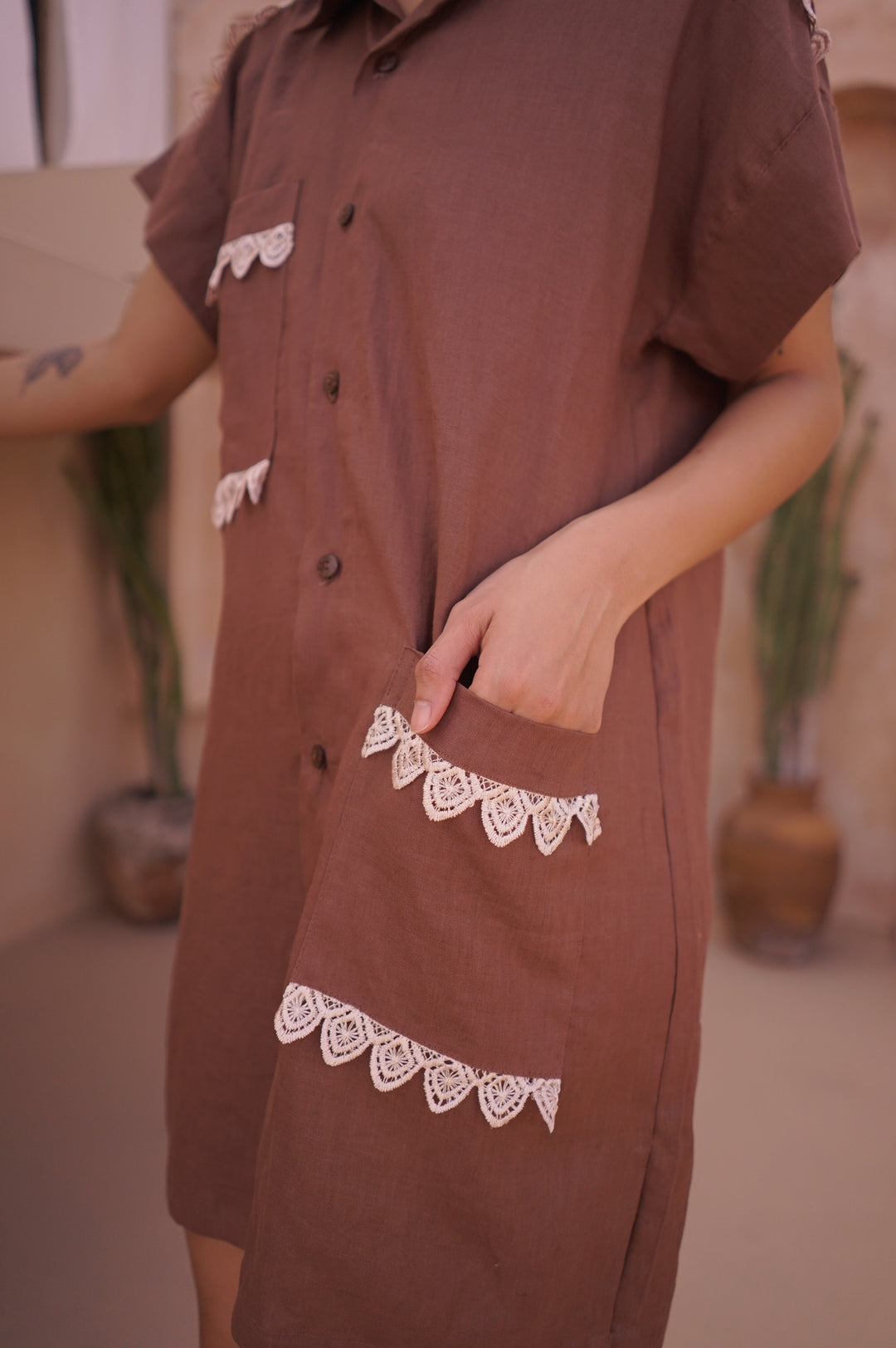 Marisa Shirt Dress In Igelan