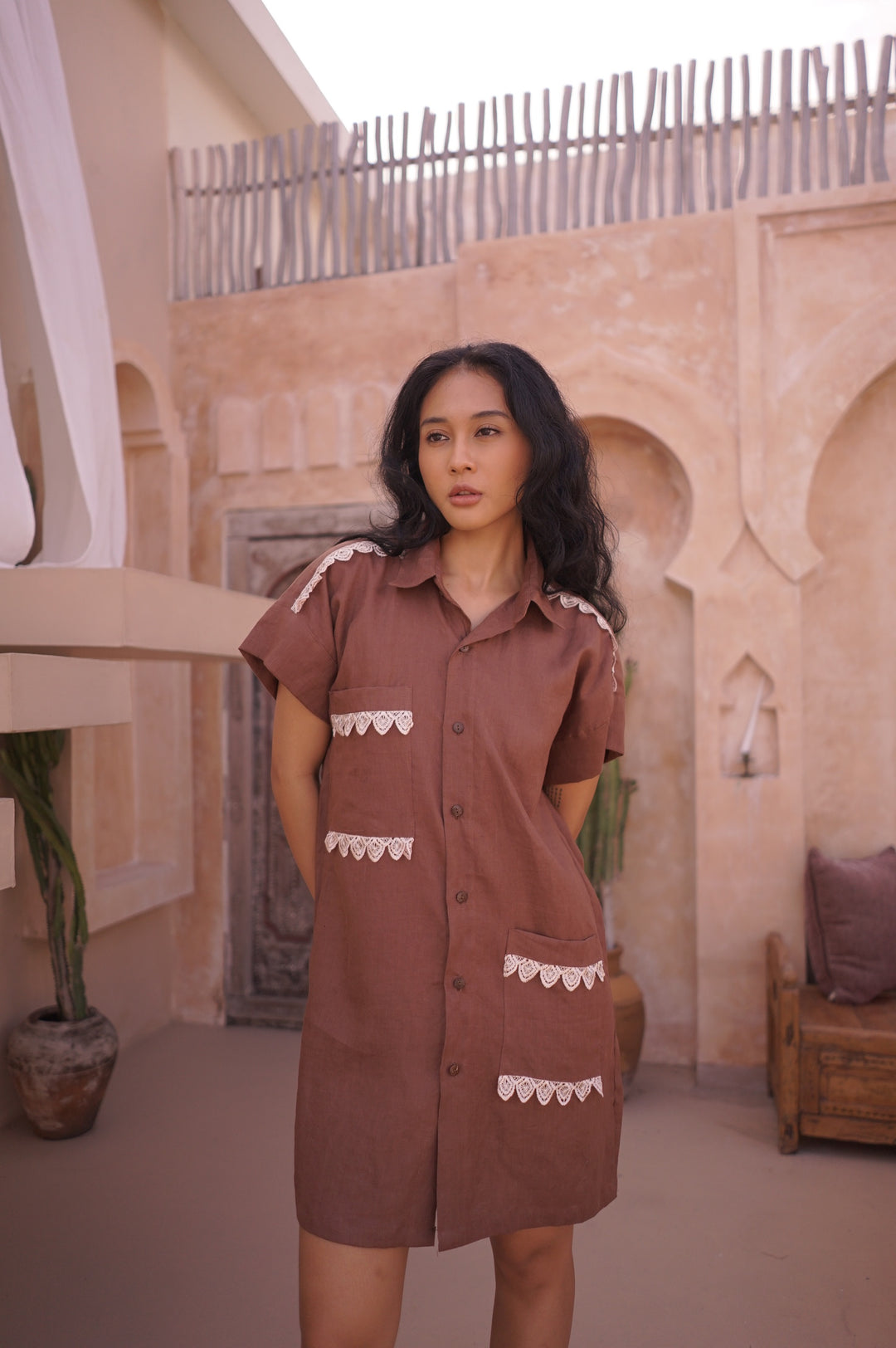 Marisa Shirt Dress In Igelan