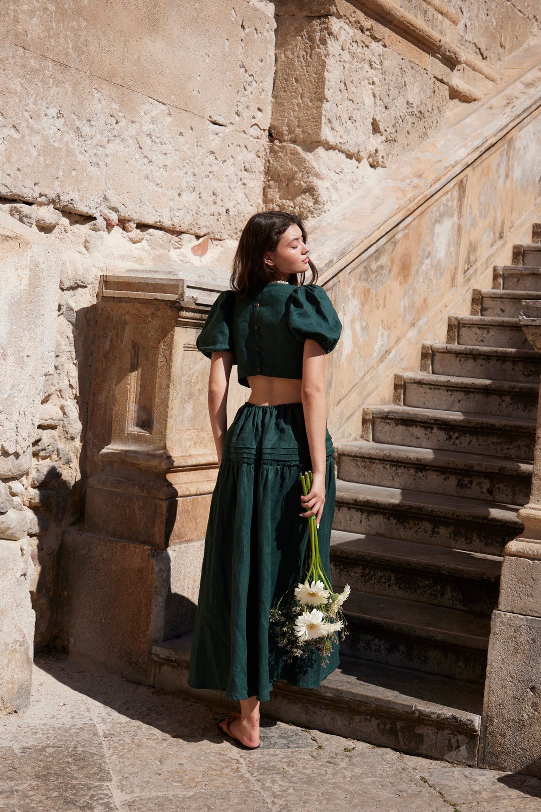 Sardinia Maxi Dress in Emerald
