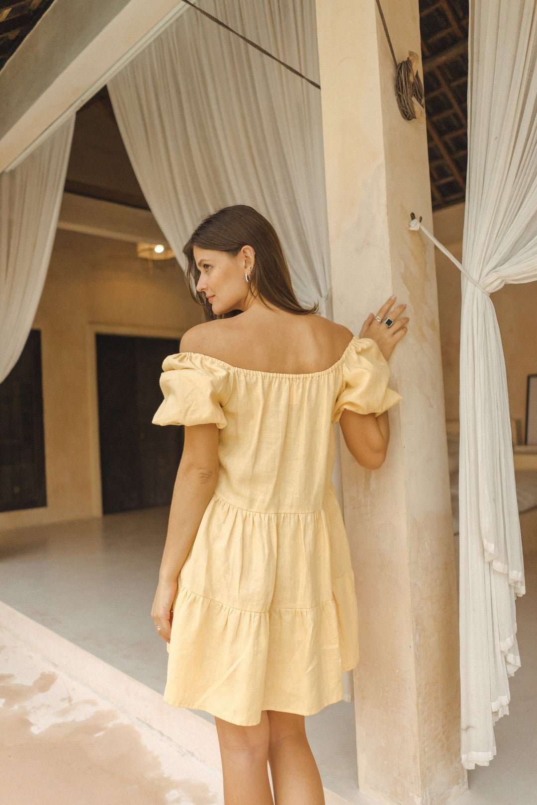 Tamara Dress in Yellow