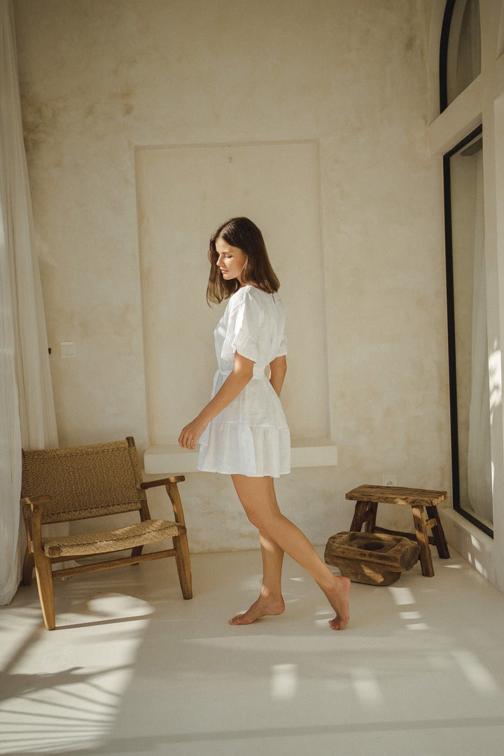 Nina Dress in White