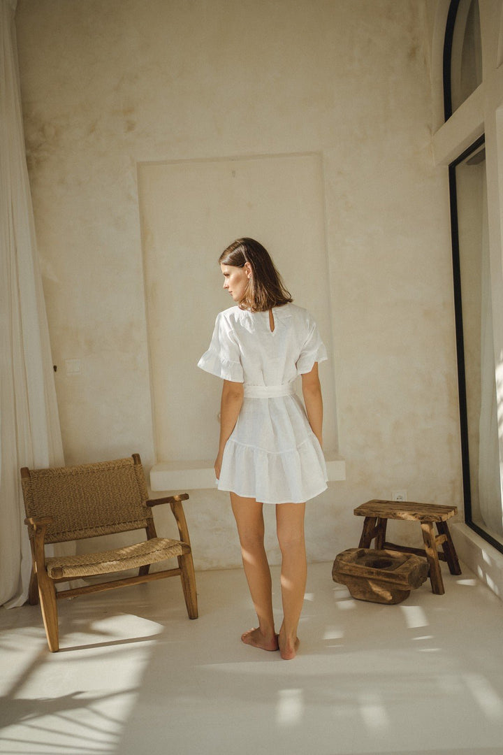 Nina Dress in White