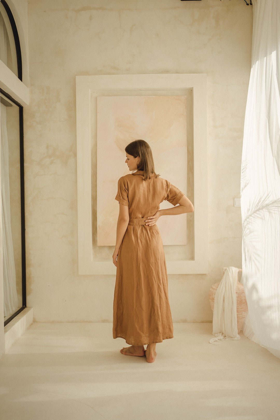 Alexandra Dress in Brown